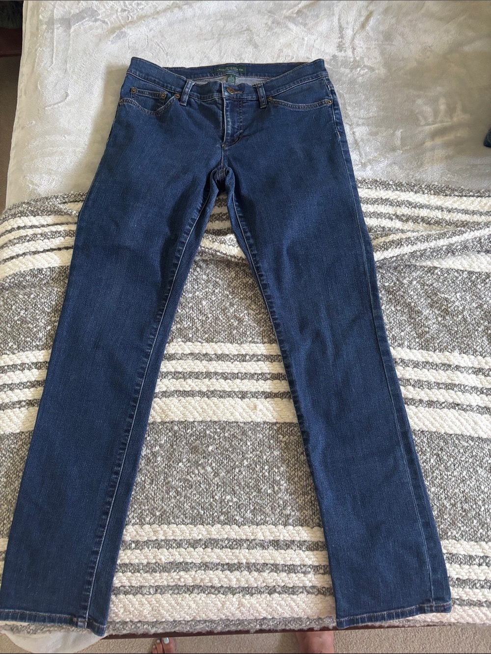 Ralph Lauren Straight Leg Dark Blue Jeans